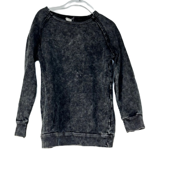 Analogy by lil legs girls sz 6y marbled gray long sleeve lightweight sweatshirt - Picture 3 of 5